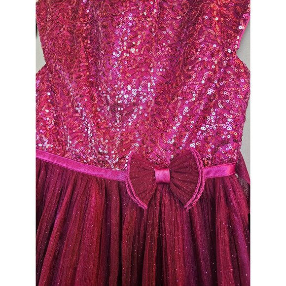 Fuchsia Sequin Child's Dress - Picture 5 of 5